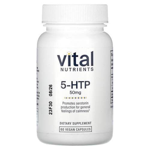 Vital Nutrients,5-HTP, 50 mg, 60 Vegan Capsules