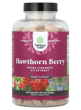 Natures Craft,Hawthorn Berry, Extra Strength, 240 Capsules