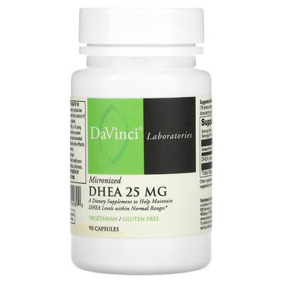 DaVinci Laboratories of Vermont,微粒化 DHEA，25 毫克，90 粒
