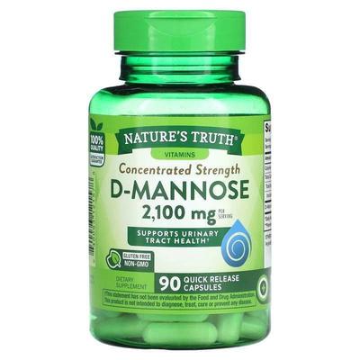 Nature's Truth,Concentrated Strength, D-Mannose, 700 mg, 90