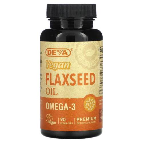 Deva,优质全素亚麻籽油，90 粒全素胶囊