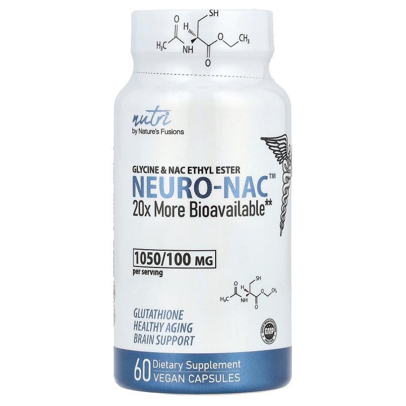 NEURO-NAC™，甘氨酸和 NAC 乙酯，60 粒素食胶囊