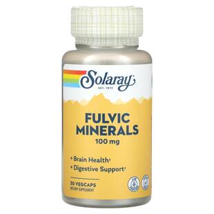 Solaray,Fulvic Minerals,100 毫克,30 粒素食胶囊