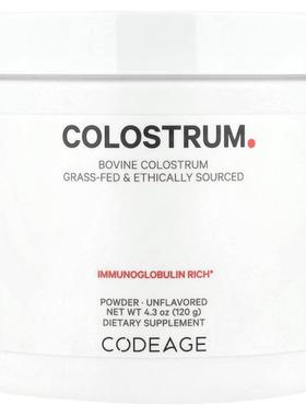 Codeage,Colostrum Powder, Unflavored, 4.3 oz (120 g)