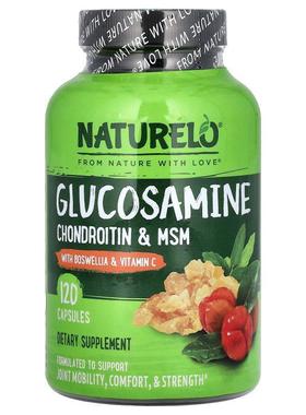 NATURELO,Glucosamine Chondroitin &amp;amp; MSM With Bosw
