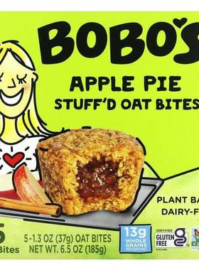 波波燕麦棒,Stuff'd Oat Bites, Apple Pie, 5 Bites, 1.3 oz (37