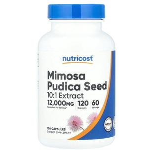 毫克 120 粒胶囊 Nutricost 6000 12000 每粒胶囊 毫 含羞草籽