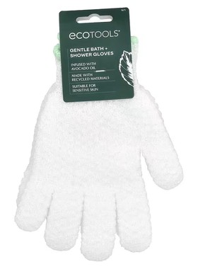 EcoTools,温和沐浴 + 淋浴手套，含鳄梨油，1 双