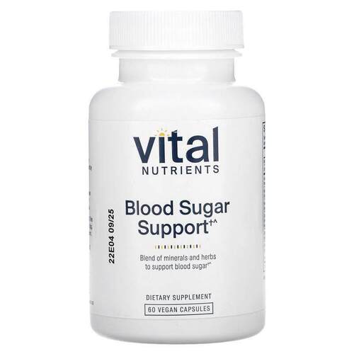 Vital Nutrients,Blood Sugar Support, 60 Vegan Capsules