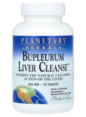 Planetary Herbals,柴胡清肝配方™，545 毫克，72 片