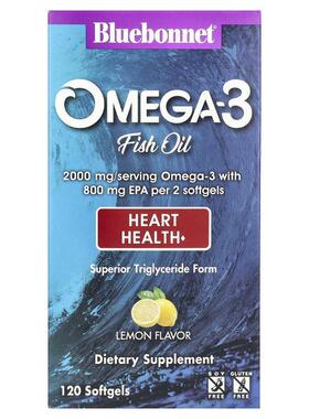 Bluebonnet Nutrition 欧米伽-3 鱼油