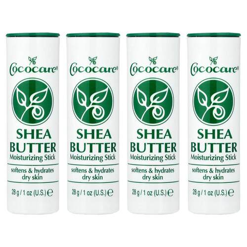 Cococare,Shea Butter Moisturizing Stick, 4 Pack, 1 oz (28 g)