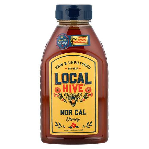 Local Hive,Honey, Nor Cal, Raw & Unfiltered, 16 oz (453.5 g)