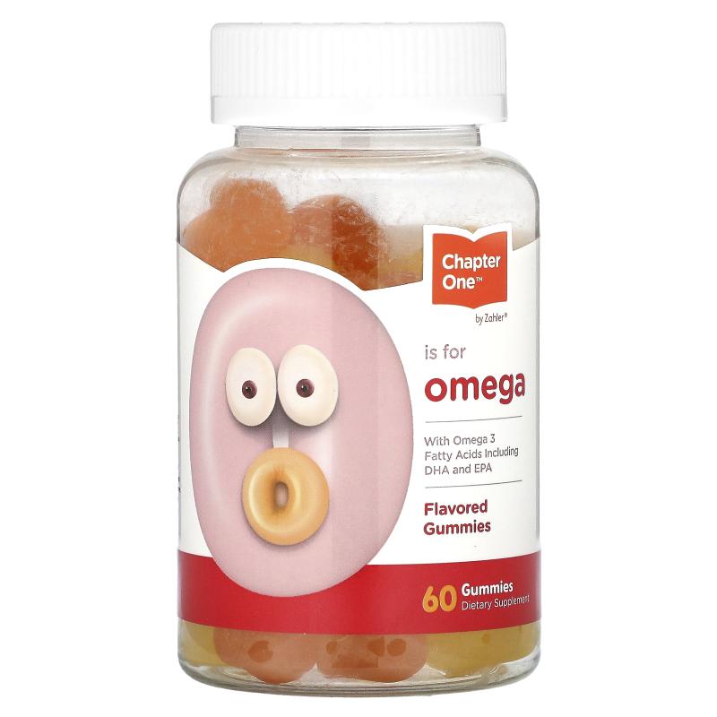 Chapter One,Omega-3 脂肪酸 DHA 和 EPA，调味，60粒软糖