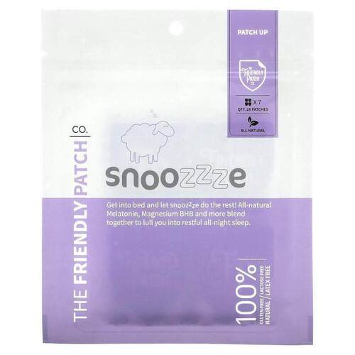 The Friendly Patch,Snoozzze, Melatonin Sleep Patch, 28 Patch