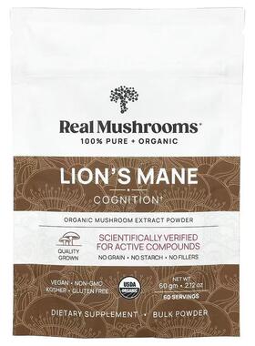 RealMushrooms有机猴头菇提取物认知散装粉天然植物提取可冲饮