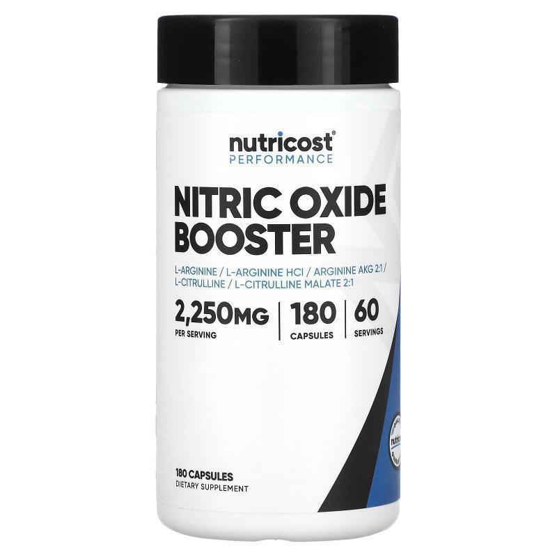 Nutricost,表现，一氧化氮促进剂，750 毫克，180 粒胶囊