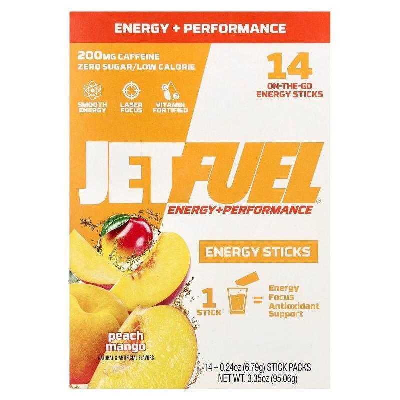 GAT,JetFuel®能量+性能能量棒桃子芒果14个病包