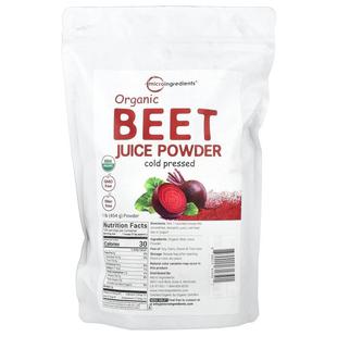 Micro Ingredients,Organic Beet Juice Powder, 1 lb (454 g)