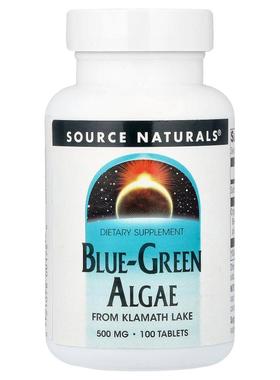 源美,Blue-Green Algae, 500 mg, 100 Tablets