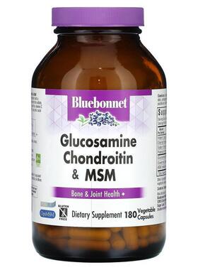 Bluebonnet Nutrition, 壳糖胺软骨素和 MSM，120 粒素食胶囊