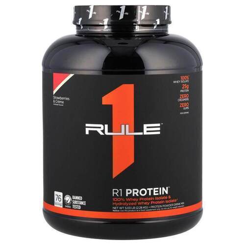 Rule One Proteins,R1 Protein Powder Drink Mix, Strawberries