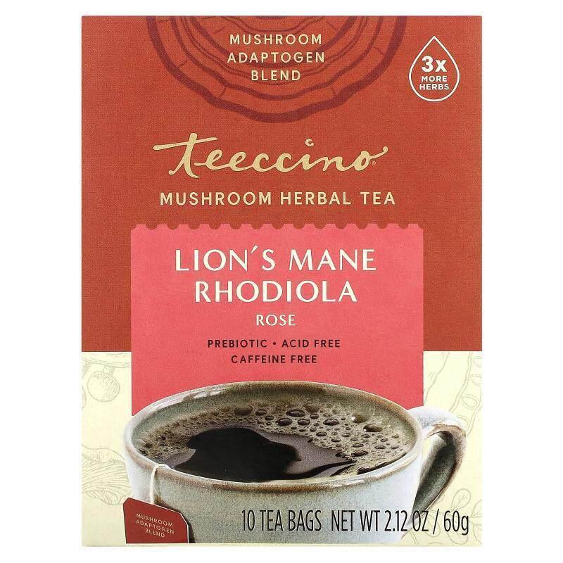 Teeccino,蘑菇草本茶虫草五味子无咖啡萃取 - 实物图
