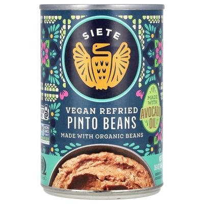 Siete,Vegan Refried Pinto Beans, 16 oz (454 g)