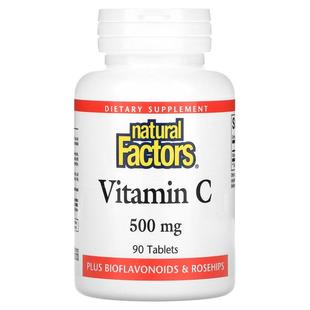 Natural Factors,Vitamin C, 500 mg, 90 Tablets