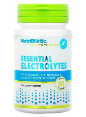NutriBiotic,Performance, Essential Electrolytes, 30 Vegan Ca