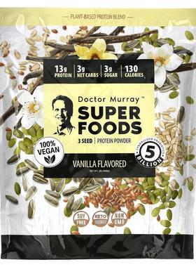 Dr. Murray's,SuperFood 蛋白棒，热带冰沙甜点，12 条，每条 2.0