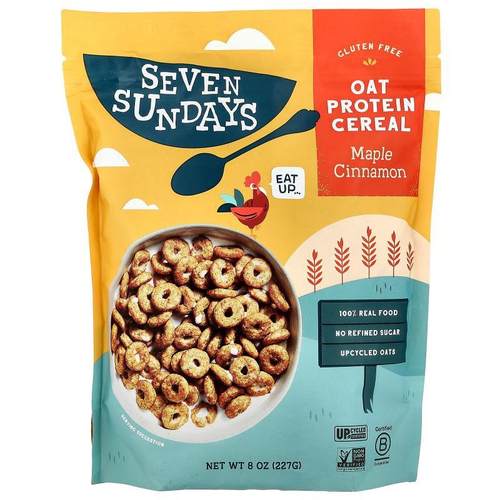Seven Sundays,燕麦蛋白麦片，枫糖肉桂，8 盎司（227 克）