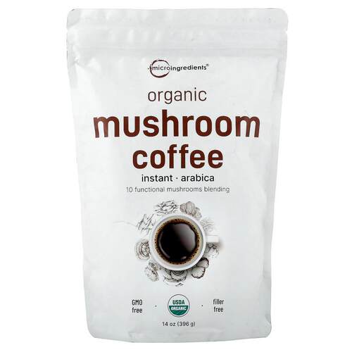 Micro Ingredients,Organic Mushroom Coffee, Arabica, Instant,