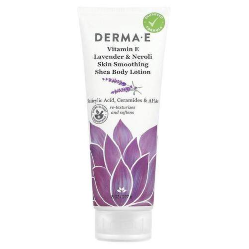DERMA E,维生素E理疗乳木果露，不含香料，8液量盎司（227毫升）