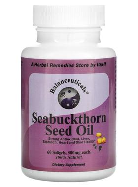 Balanceuticals,沙棘籽油，500 毫克，60 粒软凝胶