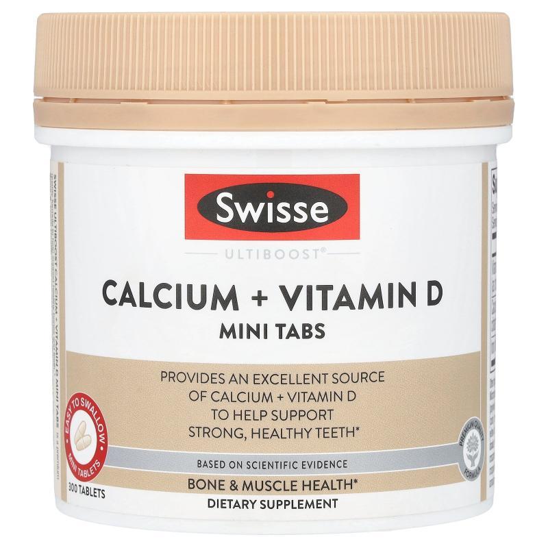 Swisse,Ultiboost® 迷你钙 + 维生素 D 片，300 片