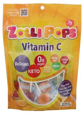 Zollipops,Vitamin C, Approx. 33 - 35 Pops, 8 oz (226 g)