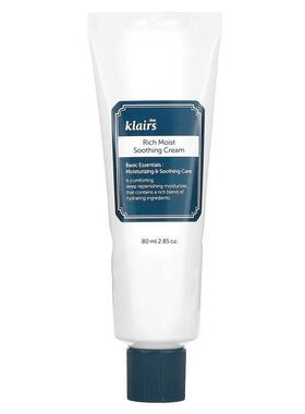 Dear, Klairs,润泽保湿舒缓面霜，2.85 盎司（80 毫升）