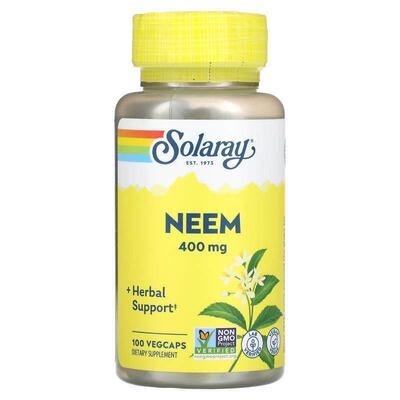 Solaray,有机种植印楝，400 毫克，100 粒素食胶囊