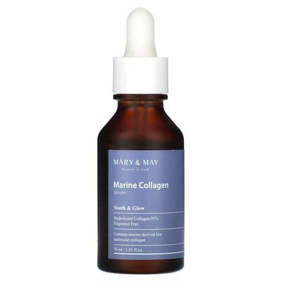 Mary &amp; May,Marine Collagen Serum, 1.01 fl oz (30 ml)