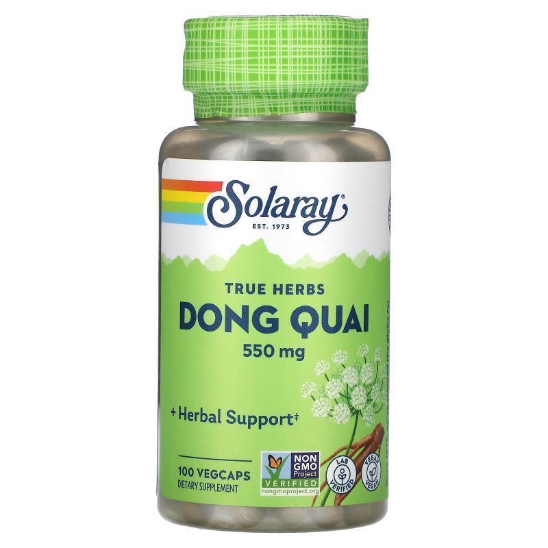 Solaray,True Herbs, Dong Quai , 550 mg, 180 VegCaps