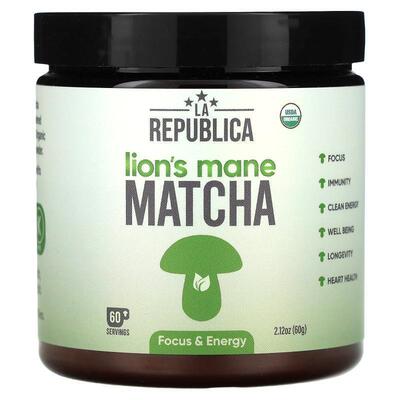 LA Republica,Lion's Mane Matcha, 2.12 oz (60 g)