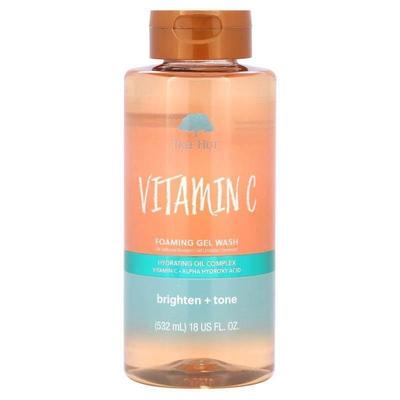 Tree Hut，泡沫啫喱洗面奶，维生素 C，18 盎司