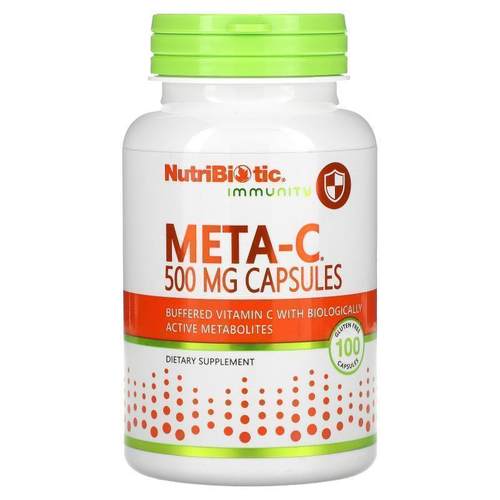 NutriBiotic,机体防御力，Meta-C，500 毫克，250 粒无麸质胶囊