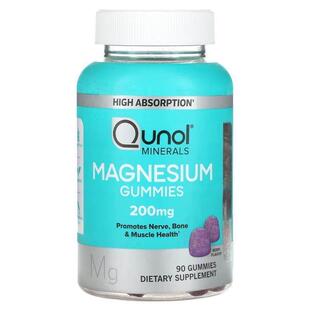 Qunol,Magnesium Gummies, Berry, 100 mg, 90 Gummies