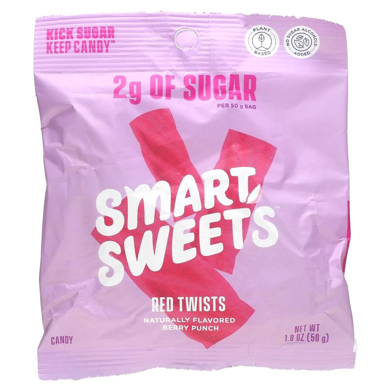 SmartSweets,Red Twists，浆果果汁，1.8 盎司（50 克）