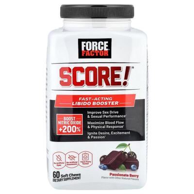 Force Factor,Score!®, Fast-Acting Libido Booster, Passionate