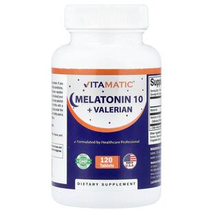 Vitamatic,Melatonin 10 + Valerian, 120 Tablets