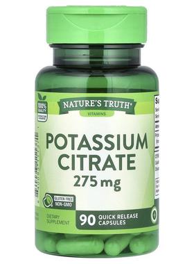 Nature's Truth,Potassium Citrate , 275 mg, 90 Quick Release