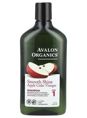 阿瓦隆,洗发水，舒缓亮泽，1 步，苹果醋，11 液量盎司（325 毫升